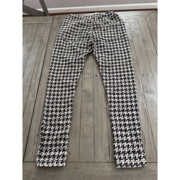 Venti6 Venti 6 Italy Drawstring Jogger Pants Herringbone Black White Size Medium - Picture 4 of 4